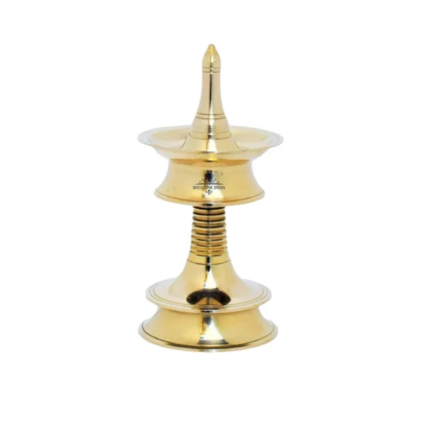 Kerala Nilavilakku 6 inch traditional brass oil lamp