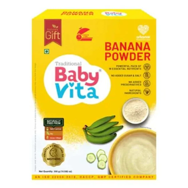 Baby Vita Banana Baby Food Powder – Nutritious Baby Porridge Mix