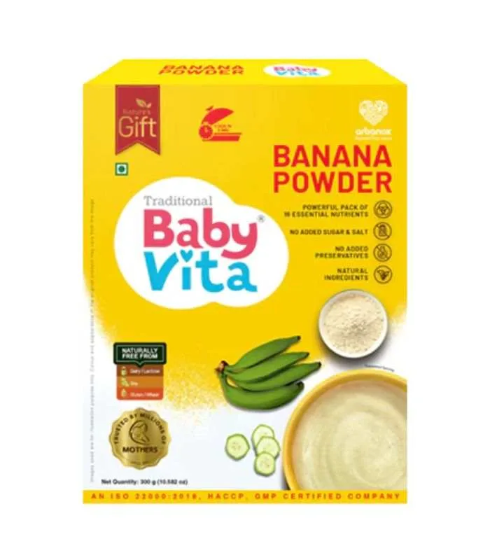 Baby Vita Banana Baby Food Powder – Nutritious Baby Porridge Mix