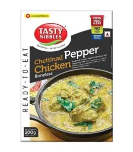 Tasty Nibbles chicken Chettinad ready to eat spicy South Indian chicken dish