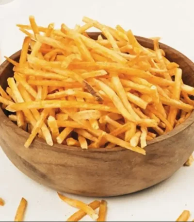 Kappa Stick Kerala tapioca snack crispy sticks in bowl