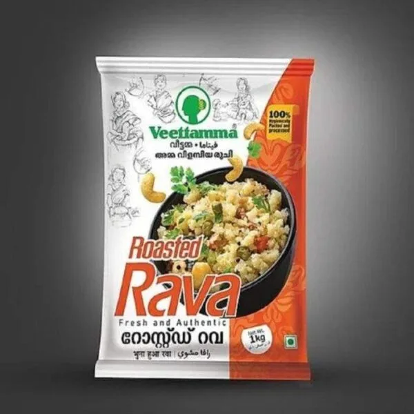 Roasted Rava semolina pre roasted for quick cooking