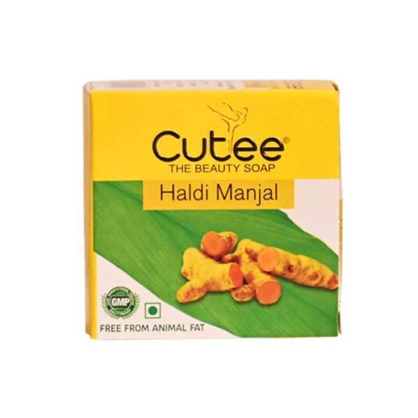 Cuttee Haldi Soap Mild Herbal Turmeric Soap for Glowing Skin