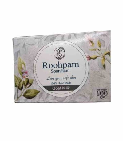 Roohpam Goat Milk Handmade Soap 100g natural organic soap for soft skin